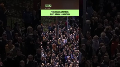Pogrzeb Łukasza Litewki.  Tłumy żegnają posła Lewicy #shorts