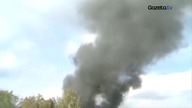 Pożar w Legionowie. Toksyczny dym w powietrzu