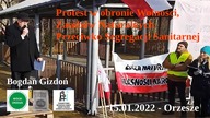 Bogdan Gizdoń OKOPZN - protest Orzesze, wystąpienie w obronie Zasob&oacute;w Naturalnych 15. 01. 202