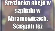 Strażacka akcja w szpitalu w Abramowicach.  Ściągali też pogotowie gazowe