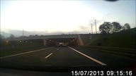 Cymbał na drodze - Poznań A2 - Nissan Navara PO 683UV