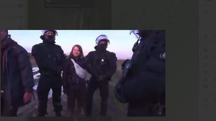 18. 01. 2023r Greta Thunberg aresztowana.