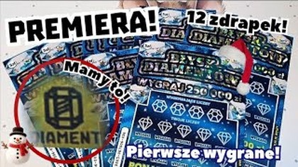 Zdrapmasy Lotto  18  Premiera! Błysk Diamentów!  Wpadł diament i pierwsze wygrane! 