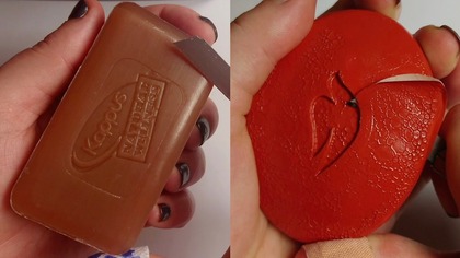 Soap Carving ASMR Relaxing Sounds no talking Satisfying ASMR Video