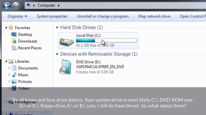 Windows without a C drive letter