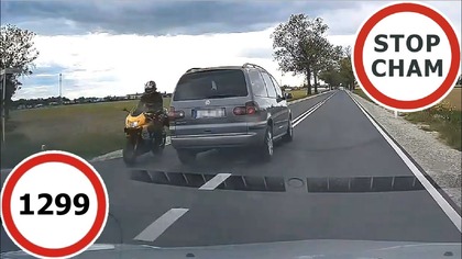 Stop Cham #1299 - Niebezpieczne i chamskie sytuacje na drogach