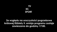 KSTV Sport - Plansza o pogrzebu Elżbiety II (19. 09. 2022)