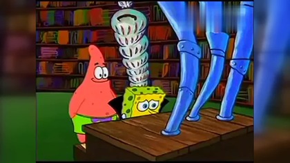 SpongeBob Kanciastoporty i Jarosław Kaczyński Opowieść (AI)