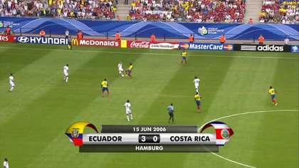 MŚ Niemcy 2006 - Ekwador-Kostaryka 3:0 (15. 06. 2006)