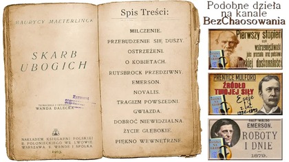 1. Milczenie (1903) Skarb Ubogich [M.  Maeterlinck]