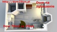 Nowy projekt domu 35m2 z poddaszem w systemie szkieletowym, Dom na zgłoszenie, dom25tys #pawełwaga