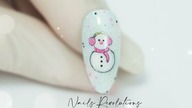 NailMas #1 cute snowman art tutorial