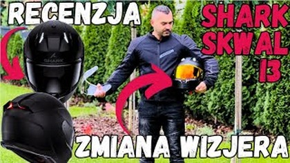 SHARK SKWAL I3 | Recenzja pierwszego na świecie kasku ze światłami hamowania | Wymiana blendy #shark
