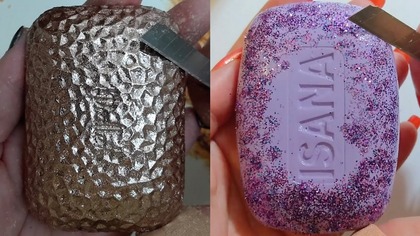 Soap Carving ASMR Relaxing Sounds no talking Satisfying ASMR Video #soapcarving #soapcuttingvideo