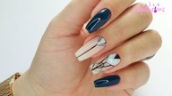 Geometric nails art tutorial /Eveline Cosmetics