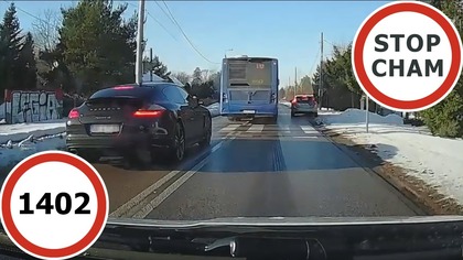 Stop Cham #1402 - Niebezpieczne i chamskie sytuacje na drogach