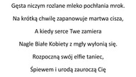 Białe Mgły - poezja Łukasz Przelaskowski @OkiemPisarza #łukaszprzelaskowski #poezja #wiedźmin