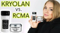 Test KRYOLAN Anti-Shine vs.  RCMA No-Color Powder [cera MIESZANA]