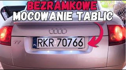 Bezramkowe mocowanie tablic rejestracyjnych | Części ze złomu do Audi TT 8N 1999 #audi #tt #tuning