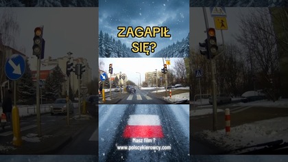 Zagapił się na sekundę i było za późno #ChwilaNieuwagi #Wypadek #Uwaga #Dashcam #PolskieDrogi