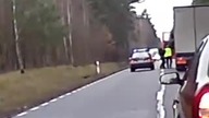 Zatrzymanie pijanego kierowcy tira