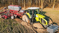 MEGA WTOPA CLAAS AXION 960 450KM z agregatem strip till Horsch Focus 6TD