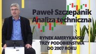 Paweł Szczepanik przedstawia: RYNEK AMERYKAŃSKI TRZY PODOBIEŃSTWA DO 2007 ROKU  | Analiza techniczna