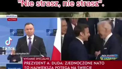 Prezydent Duda króciutko z Putinem.  Nie strasz, nie strasz.