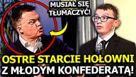 OSTRE STARCIE SZYMONA HOŁOWNI Z MŁODYMI KONFEDERATAMI! MARSZAŁEK SEJMU MUSIAŁ SIĘ TŁUMACZYĆ!