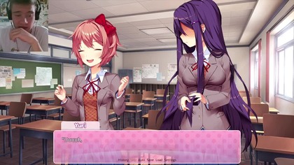 Doki Doki Boring Club | DDLC #1 | Spooky Month Gaming