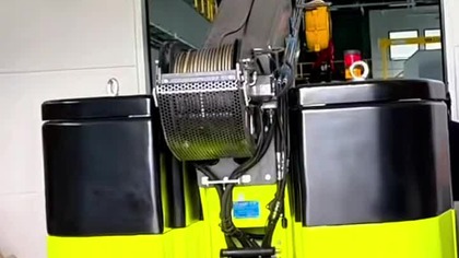 relocation of a production line element - a Kevlar fiber cutting machine weighing 3. 5 tons