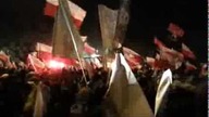 Płonie budka przy ambasadzie Rosji - Marsz Niepodległości