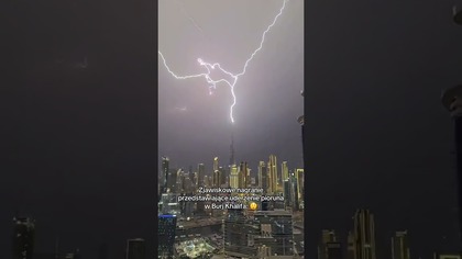 ULEWY I GWAŁTOWNE BURZE W DUBAJU