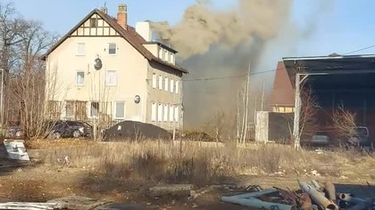 12. 01. 2023r Tak się pali w piecu na ulicy Francuskiej w Zgorzelcu