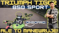 Ale on się trzyma w manewrach! Tiger 850 Sport.  Również dla niskich