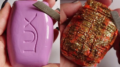 Soap Carving ASMR Relaxing Sounds no talking Satisfying ASMR Video