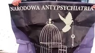 zaproszenie ma demonstrację przeciwko psychiatrycznemu terrorowi.