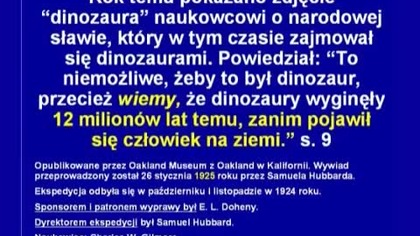 Dinozaury wg Biblii