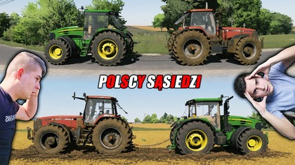 W KOŃCU TO ZROBILIŚMY SĄSIEDZKIE PRZECIĄGANIE LINYKTO MA LEPSZY TRAKTORPOLSCY SĄSIEDZI S2484