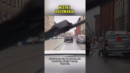 Auto bez kierowcy jedzie po drodze  To nie film Chorzów #shorts #polskiekierowcy