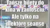 Tańsze bilety do kina w Zamościu.  Ale tylko na niektóre seanse