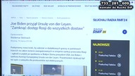 Spotkanie Bidena i von der Leyen