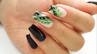 Leaves nail art / Bluesky Polska