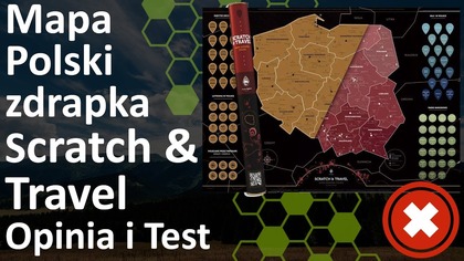Mapa Polski zdrapka Scratch & Travel  Opinia