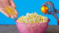 1000 DEGREE METAL BALL VS POPCORN