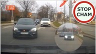 Agresja drogowa - poganiacz w Seacie #1418 Wasze Filmy