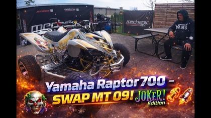  LEGION Mode ON!  MT-09 Yamaha RAPTOR 700 JOKER Edition  by Mechanic ATV  #atv #quad #atvriders
