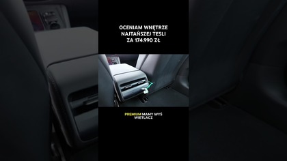 Oceniam wnętrze najtańszej Tesli Model 3 za 174. 990 zł  Warto kupić? #tesla #danielgrzyb #ev