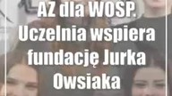 AZ dla WOŚP.  Uczelnia wspiera fundację Jurka Owsiaka