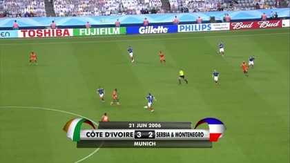 MŚ Niemcy 2006 - Wybrzeże Kości Słoniowej-Serbia i Czarnogóra 3:2 (21. 06. 2006)